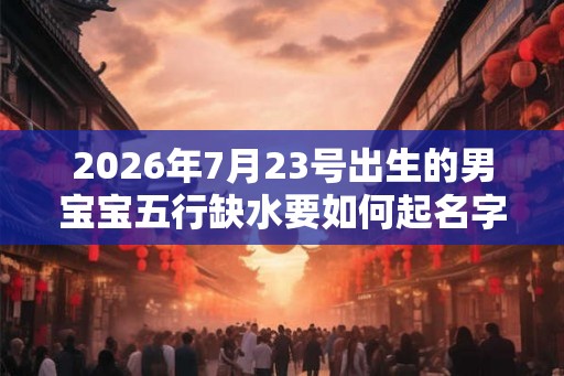 2026年7月23号出生的男宝宝五行缺水要如何起名字 2026年7月23号出生的男宝宝五行缺水要如何起名字