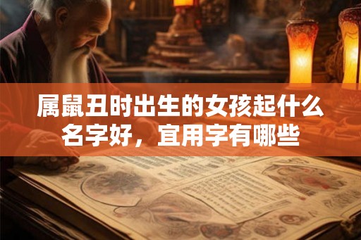 属鼠丑时出生的女孩起什么名字好，宜用字有哪些