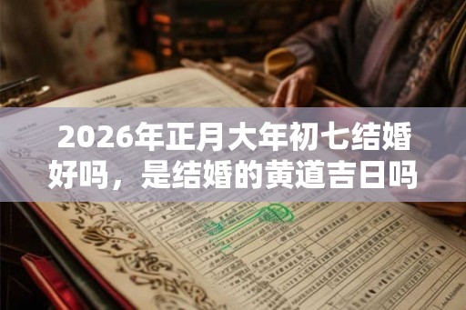 2026年正月大年初七结婚好吗，是结婚的黄道吉日吗？