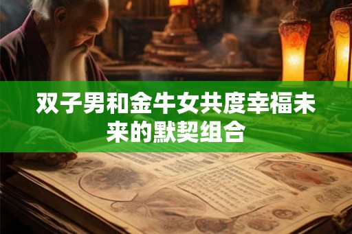 双子男和金牛女共度幸福未来的默契组合