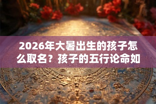 2026年大暑出生的孩子怎么取名？孩子的五行论命如何？