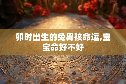 卯时出生的兔男孩命运,宝宝命好不好 卯时出生的兔男孩命运,宝宝命好不好
