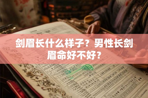 剑眉长什么样子?男性长剑眉命好不好? 剑眉长什么样子?男性长剑眉命好不好?