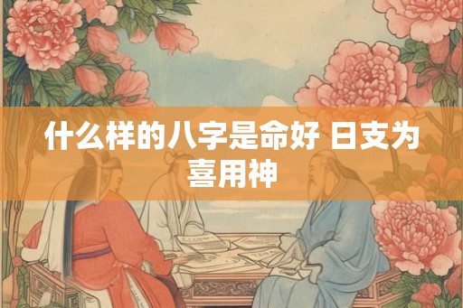 什么样的八字是命好 日支为喜用神