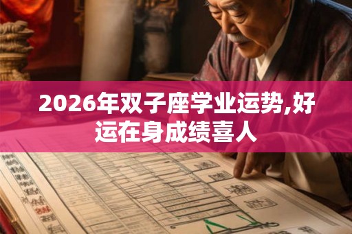 2026年双子座学业运势,好运在身成绩喜人