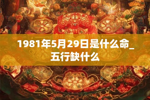 1981年5月29日是什么命_五行缺什么