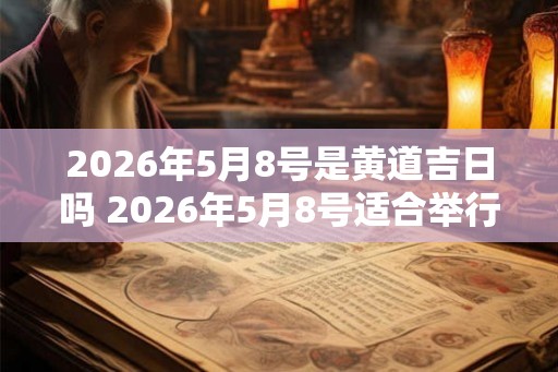 2026年5月8号是黄道吉日吗 2026年5月8号适合举行婚礼吗