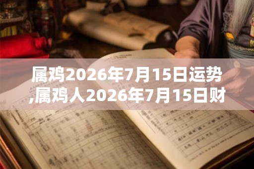 属鸡2026年7月15日运势,属鸡人2026年7月15日财运,生肖鸡2026年7月15日运势