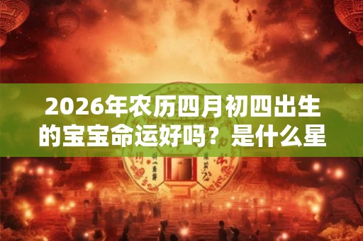 2026年农历四月初四出生的宝宝命运好吗？是什么星座？