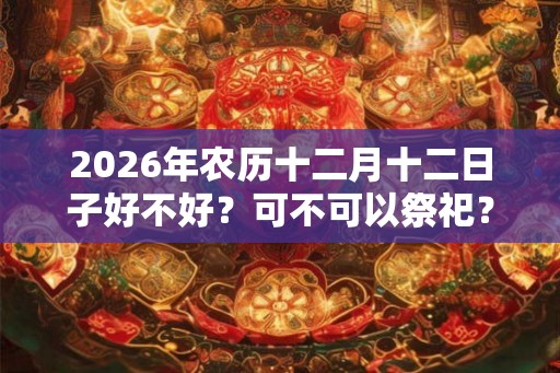 2026年农历十二月十二日子好不好?可不可以祭祀? 2026年农历十二月十二日子好不好?可不可以祭祀?