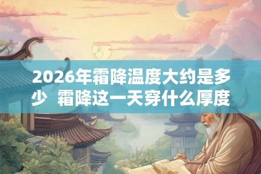 2026年霜降温度大约是多少  霜降这一天穿什么厚度的衣服