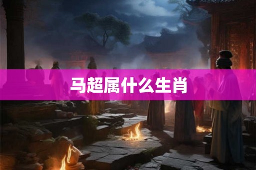 马超属什么生肖 马超属什么生肖