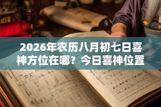 2026年农历八月初七日喜神方位在哪？今日喜神位置