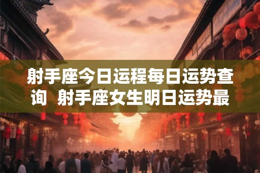 射手座今日运程每日运势查询  射手座女生明日运势最准