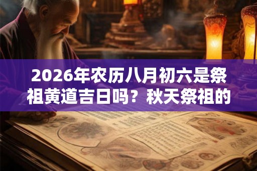 2026年农历八月初六是祭祖黄道吉日吗?秋天祭祖的日子 2026年农历八月初六是祭祖黄道吉日吗?秋天祭祖的日子