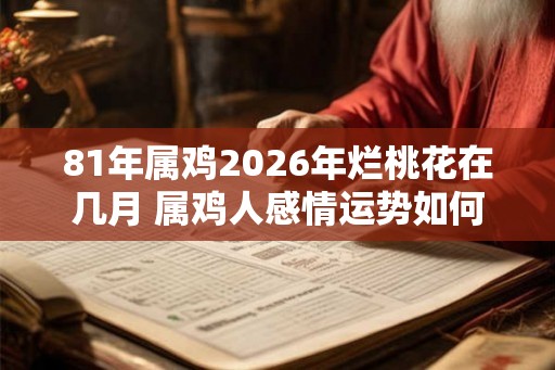 81年属鸡2026年烂桃花在几月 属鸡人感情运势如何