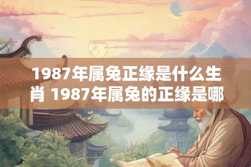 1987年属兔正缘是什么生肖 1987年属兔的正缘是哪生肖 1987年属兔正缘是什么生肖 1987年属兔的正缘是哪生肖