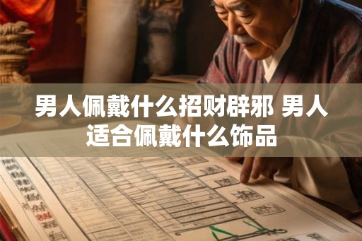 男人佩戴什么招财辟邪 男人适合佩戴什么饰品