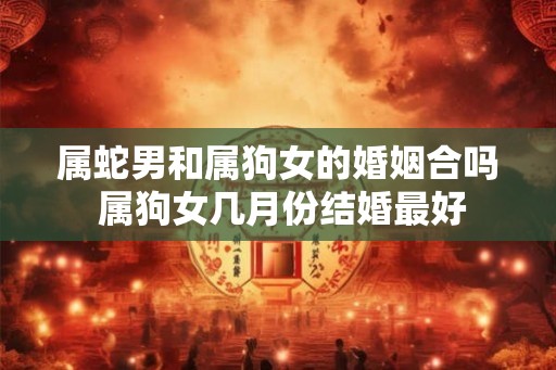 属蛇男和属狗女的婚姻合吗 属狗女几月份结婚最好