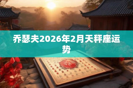 乔瑟夫2026年2月天秤座运势