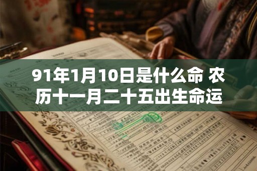 91年1月10日是什么命 农历十一月二十五出生命运