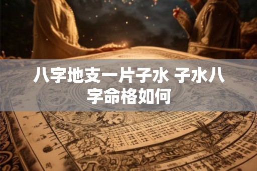 八字地支一片子水 子水八字命格如何