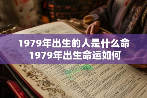 1979年出生的人是什么命 1979年出生命运如何