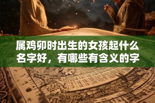 属鸡卯时出生的女孩起什么名字好，有哪些有含义的字