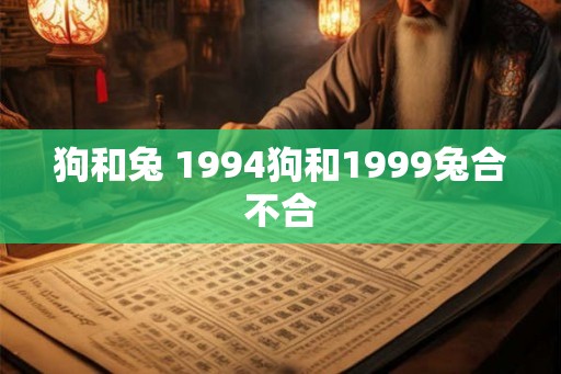 狗和兔 1994狗和1999兔合不合