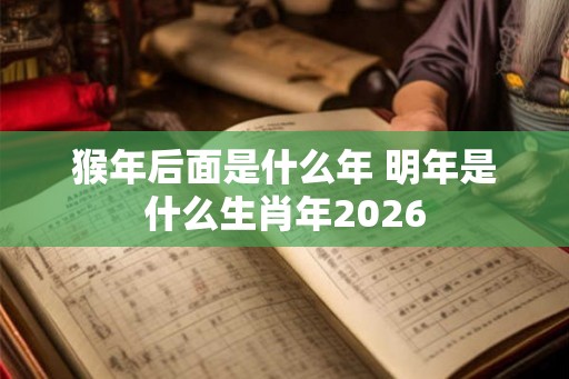 猴年后面是什么年 明年是什么生肖年2026 猴年后面是什么年 明年是什么生肖年2026