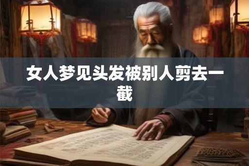 女人梦见头发被别人剪去一截