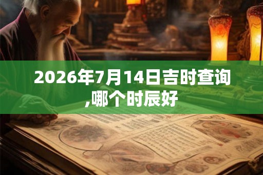 2026年7月14日吉时查询,哪个时辰好