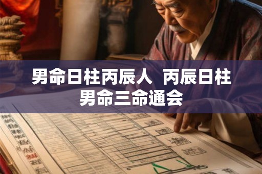 男命日柱丙辰人 丙辰日柱男命三命通会 男命日柱丙辰人 丙辰日柱男命三命通会