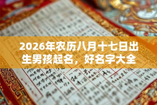2026年农历八月十七日出生男孩起名，好名字大全
