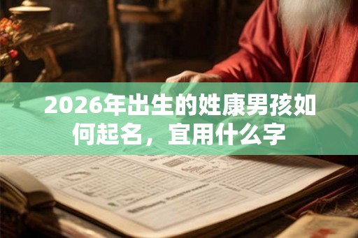2026年出生的姓康男孩如何起名，宜用什么字