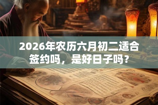 2026年农历六月初二适合签约吗,是好日子吗? 2026年农历六月初二适合签约吗,是好日子吗?