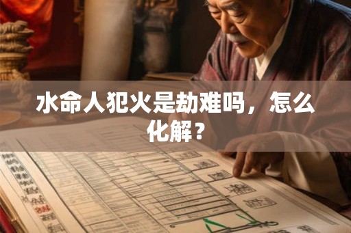水命人犯火是劫难吗，怎么化解？