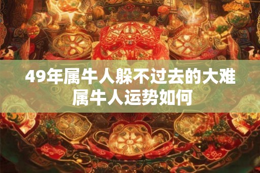 49年属牛人躲不过去的大难 属牛人运势如何
