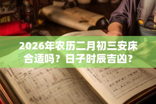 2026年农历二月初三安床合适吗？日子时辰吉凶？