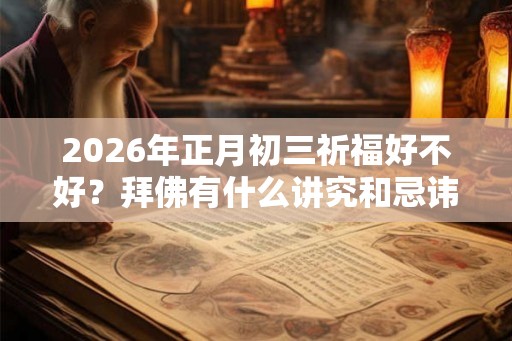 2026年正月初三祈福好不好?拜佛有什么讲究和忌讳? 2026年正月初三祈福好不好?拜佛有什么讲究和忌讳?