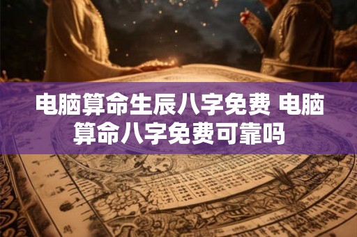 电脑算命生辰八字免费 电脑算命八字免费可靠吗