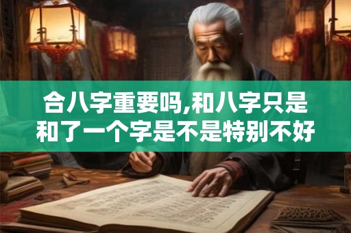 合八字重要吗,和八字只是和了一个字是不是特别不好