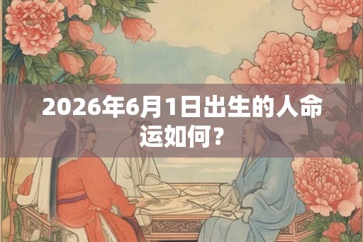 2026年6月1日出生的人命运如何？