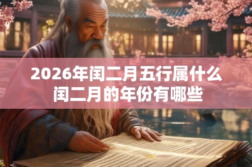 2026年闰二月五行属什么 闰二月的年份有哪些