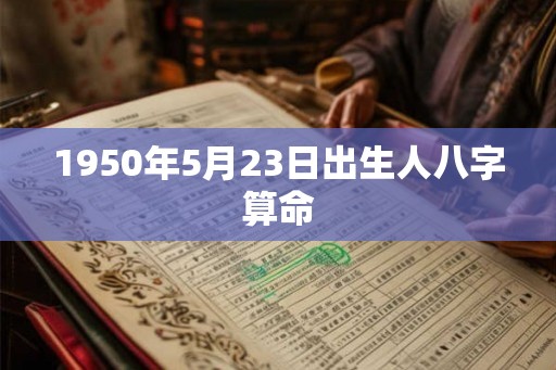 1950年5月23日出生人八字算命