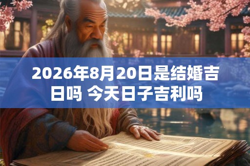 2026年8月20日是结婚吉日吗 今天日子吉利吗