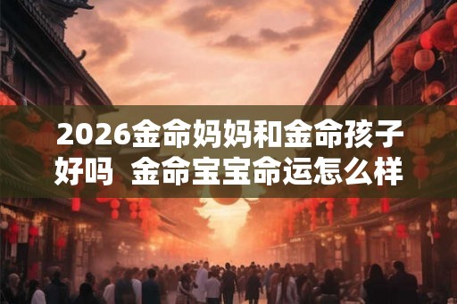 2026金命妈妈和金命孩子好吗  金命宝宝命运怎么样