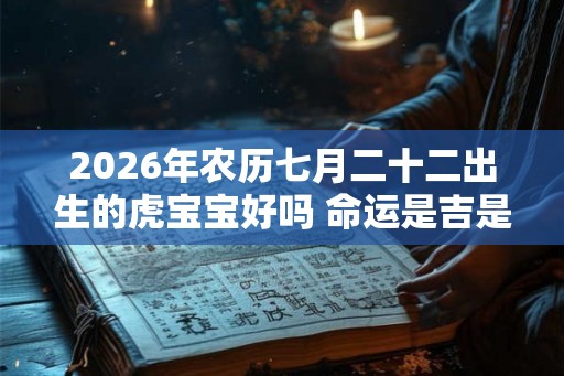 2026年农历七月二十二出生的虎宝宝好吗 命运是吉是凶