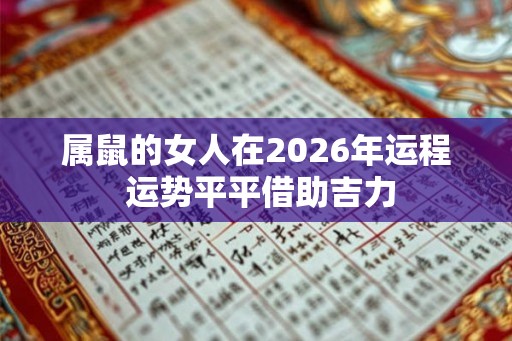 属鼠的女人在2026年运程 运势平平借助吉力