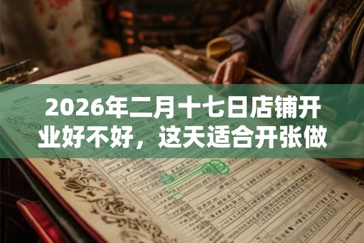 2026年二月十七日店铺开业好不好，这天适合开张做生意吗？